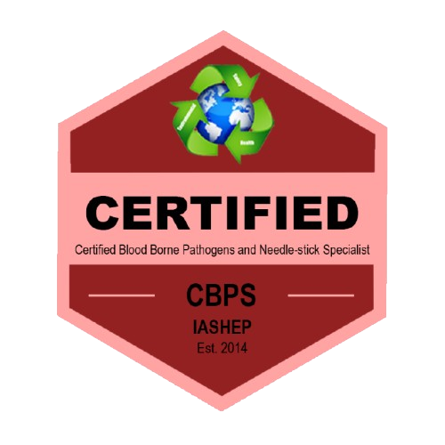 Certified Bloodborne Pathogens & Needle-stick Specialist (Train the Trainer) badge