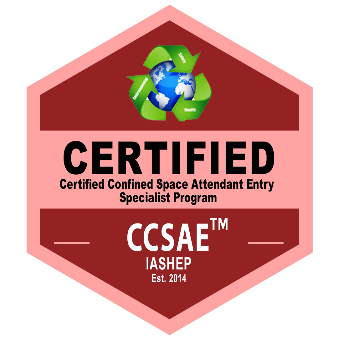 Certified Confined Space Attendant Entry Specialist Program (CCSAE) badge