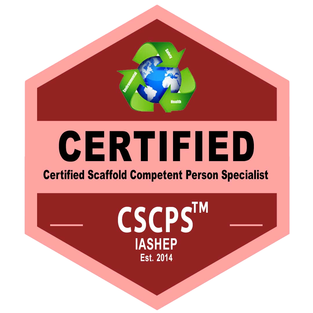 Certified Scaffold Competent Person Specialist (CSCPS) badge