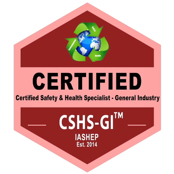 Certified Safety Health Specialist - General Industry (CSHS-GI) badge