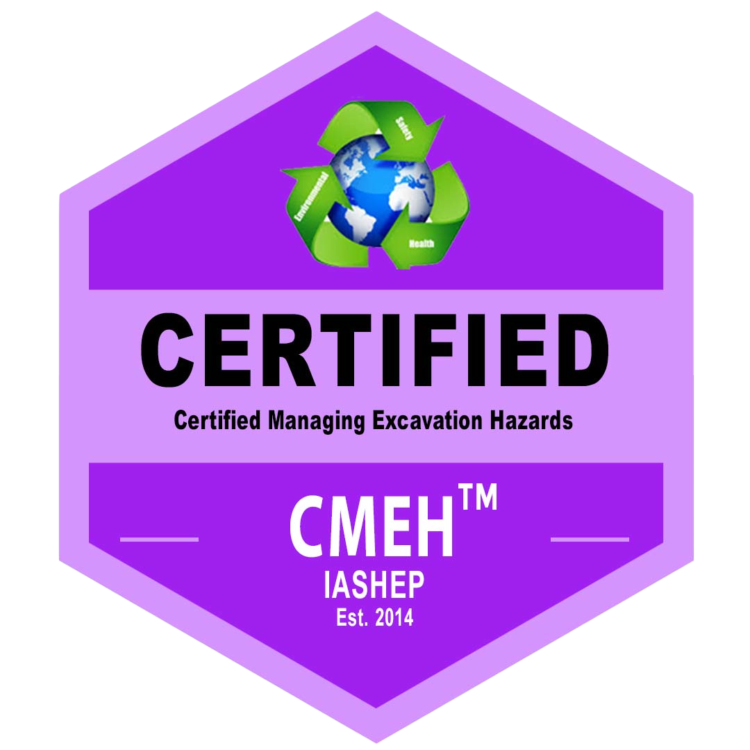 Certified Managing Excavation Hazard Technician (CMEHT) badge
